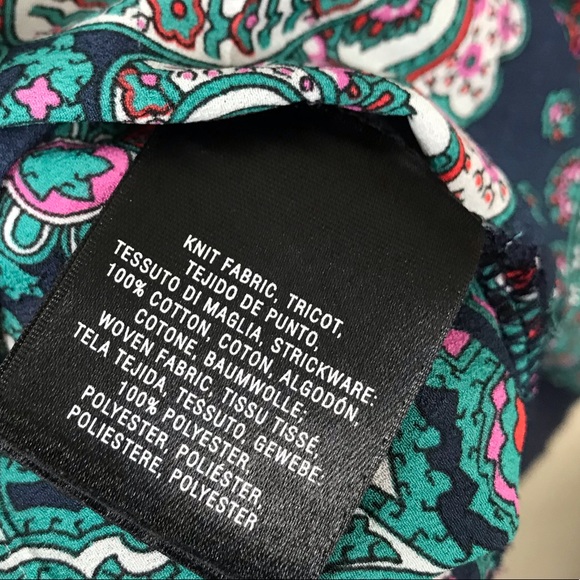 Anthropologie Paper Locket Navy & Paisley Shirt - Picture 4 of 4